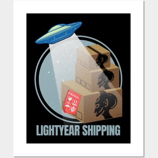 Lightyear Shipping - Funny Alien Posters and Art